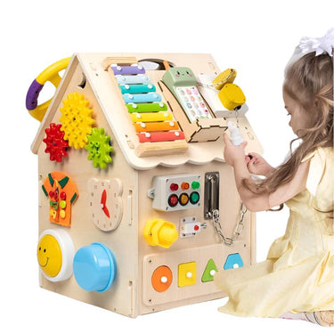 EcoToys Montessori Casa de juegos | Estimula el juego creativo y el desarrollo - Aprende y descubre diversión